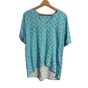 Escapada Living Turquoise Tunic Top Medium